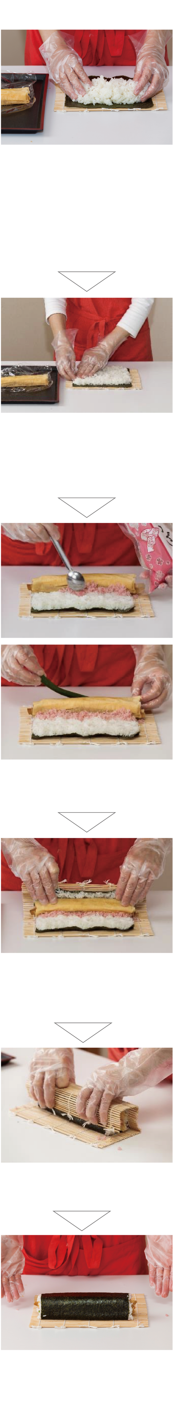 巻き芯の使用方法解説図